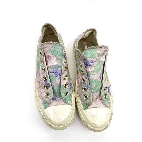 Converse Chuck 70 'Palm Print' Embrodiered Low Top Sneaker - Picture 3 of 8